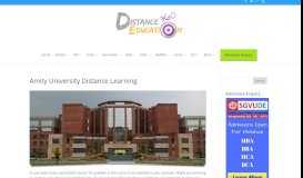 
							         Amity University Distance Learning Courses Fee Admission 2019								  
							    