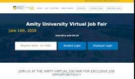 
							         Amity University Virtual Job Fair								  
							    