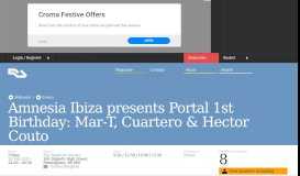 
							         Amnesia Ibiza presents Portal 1st Birthday: Mar-T, Cuartero ... - RA								  
							    
