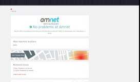
							         Amnet current outages and problems | Downdetector								  
							    