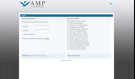 
							         AMP account - Login								  
							    