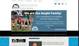 
							         Amphitheater Public Schools / Homepage								  
							    