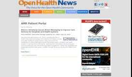 
							         AMR Patient Portal | Open Health News								  
							    