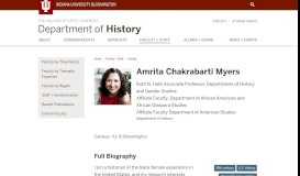 
							         Amrita Chakrabarti Myers: Faculty: Faculty + Staff: Department of ...								  
							    