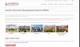 
							         Amrita University Management System (AUMS) | Amrita Vishwa ...								  
							    