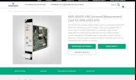 
							         AMS A6500-UM Universal Measurement Card for AMS 6500 ATG ...								  
							    