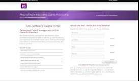 
							         AMS Software Claims Portal | Apex EDI Claims Processing								  
							    