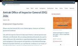 
							         Amtrak Office of Inspector General (OIG) Jobs | AMTRAK Office Of ...								  
							    
