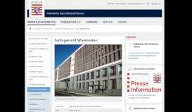 
							         Amtsgericht Wiesbaden | Ordentliche Gerichtsbarkeit Hessen								  
							    