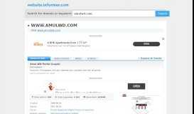 
							         amulwd.com at WI. Amul WD Portal (About us) [Login] - Website Informer								  
							    