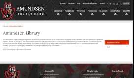 
							         Amundsen Library – Library – Amundsen High School								  
							    