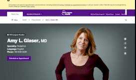 
							         Amy L. Glaser, MD | NYU Langone Health								  
							    