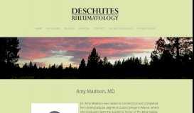 
							         Amy Madison - Deschutes Rheumatology								  
							    