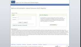 
							         Amyotrophic Lateral Sclerosis: Login - CDC								  
							    