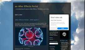 
							         an After Effects Portal								  
							    