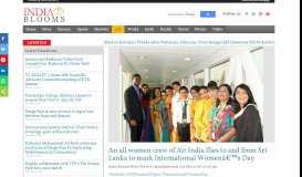 
							         An all women crew of Air India flies to and from Sri Lanka to mark ...								  
							    