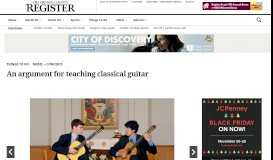 
							         An argument for teaching classical guitar – Orange County Register								  
							    