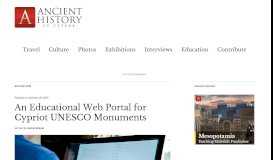 
							         An Educational Web Portal for Cypriot UNESCO Monuments – Ancient ...								  
							    