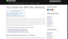
							         An Expert Guide For Internet Banking - BOI Net Banking								  
							    