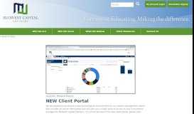 
							         an improved and easy to use client portal | Midwest Capital Advisors								  
							    