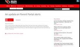 
							         An update on Parent Portal alerts | MelissaISD.org								  
							    