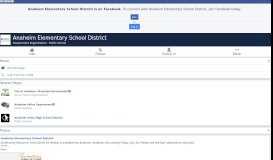 
							         Anaheim Elementary School District - Home | Facebook								  
							    