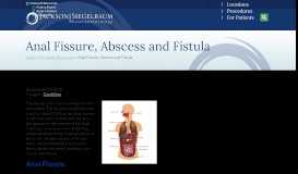 
							         Anal Fissure, Abscess and Fistula | Jackson Siegelbaum ...								  
							    