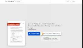 
							         Analisis Portal Akademik Universitas Bengkulu Berdasarkan Prinsip ...								  
							    