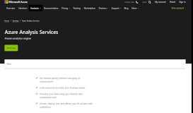 
							         Analysis Services | Microsoft Azure								  
							    