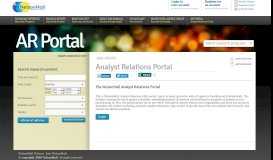 
							         Analyst Relations Portal - NelsonHall								  
							    