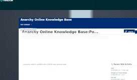 
							         Anarchy Online Knowledge Base:Portal								  
							    