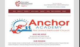 
							         Anchor Academy – First United Methodist Church								  
							    