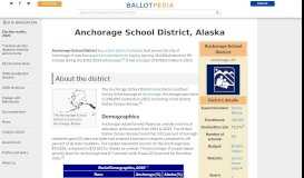
							         Anchorage School District, Alaska - Ballotpedia								  
							    