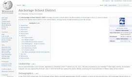 
							         Anchorage School District - Wikipedia								  
							    