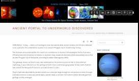
							         Ancient Portal To Underworld Discovered – Earth Changes Media								  
							    