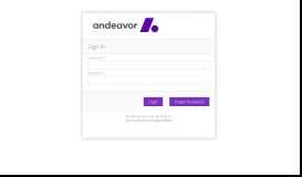 
							         Andeavor Sign-In								  
							    
