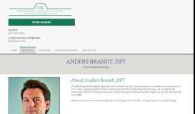 
							         Anders Brandt, DPT - Orthopedic Specialty Clinic								  
							    