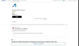 
							         Anderson Merchandisers Employee Reviews - Indeed								  
							    