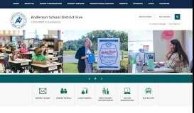 
							         Anderson School District Five / Homepage								  
							    