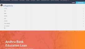 
							         Andhra Bank Education Loan - Interest Rates, EMI Calculator, Apply ...								  
							    