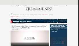
							         Andhra Bank manager found dead in Vijayawada - The Hindu								  
							    