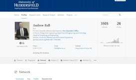 
							         Andrew Ball – Network — University of Huddersfield Research Portal								  
							    