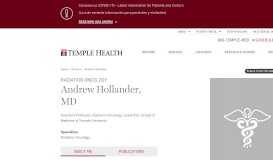
							         Andrew Hollander | Temple Health								  
							    