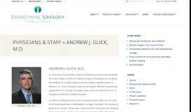 
							         ANDREW J. GLICK, M.D. - Brandywine Urology Consultants								  
							    
