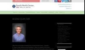 
							         Andrew Quint, MD | Family Health Center								  
							    