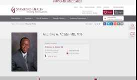 
							         Andrews Adade - Stamford Health								  
							    