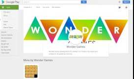 
							         Android Apps by Wonder Games on Google Play								  
							    