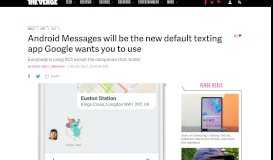 
							         Android Messages will be the new default texting app Google wants ...								  
							    