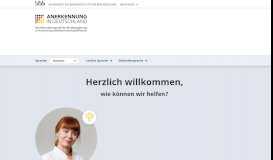 
							         Anerkennung in Deutschland - Startseite								  
							    