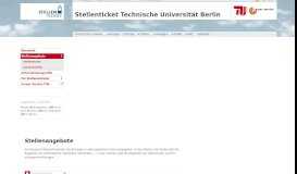 
							         Angebote - Stellenangebote - Stellenticket Technische Universität Berlin								  
							    